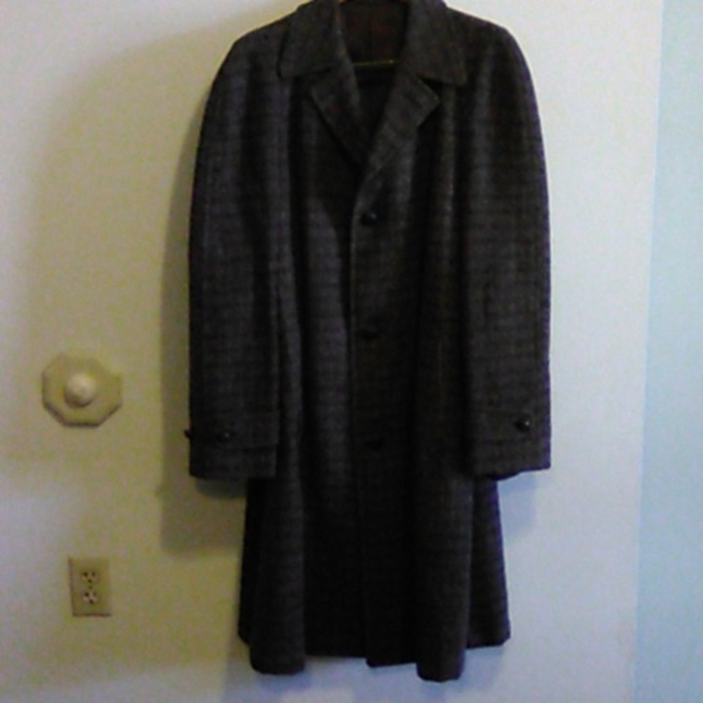 Vintage Men's overcoat. Serial number 408871.